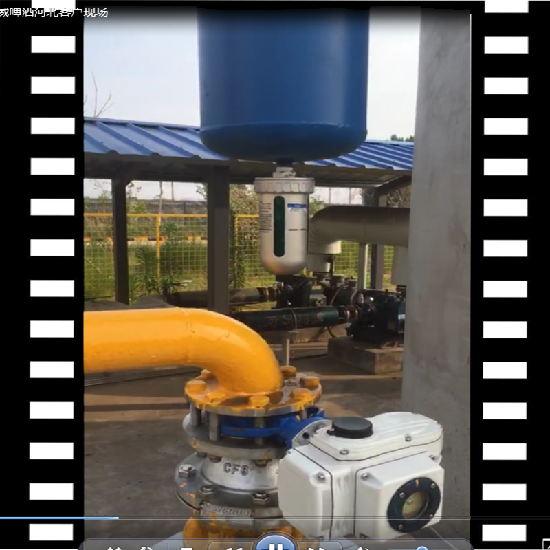 石家莊百威啤酒生產基地，空壓機系統(tǒng)DN80汽水分離器視頻